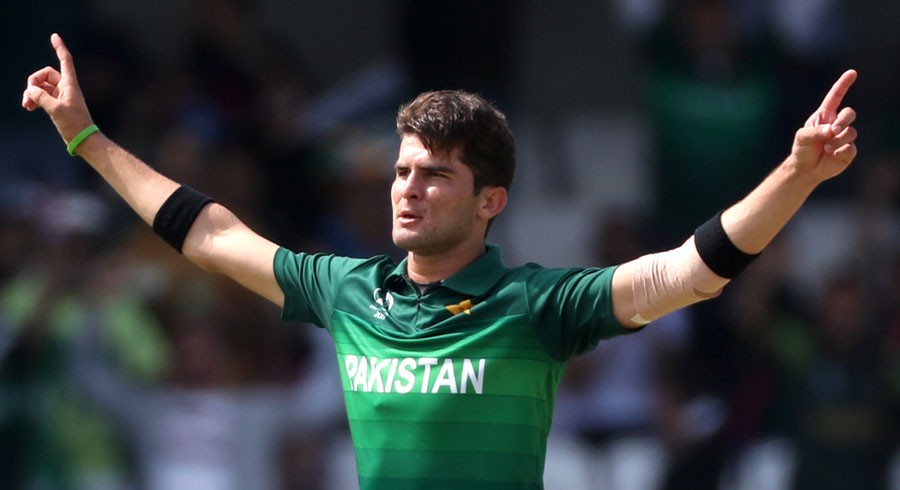 Shaheen Afridi doing his signature pose