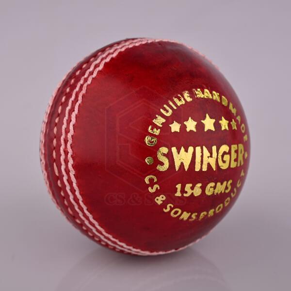Swinger Red Leather Cricket-Ball